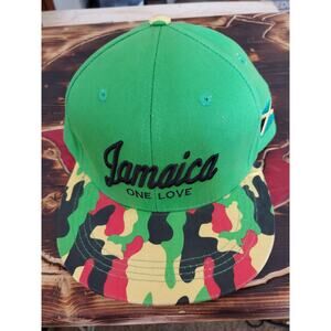 Surf Classic JAMAICA one love Camo Snap Back Cap one size Green